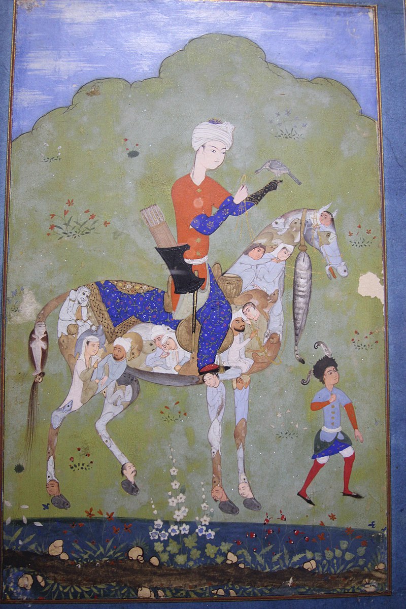 A hunter on a composite horse, 16th century, Iran